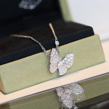 [Windsor Jewelry]BUTTERFLY DIAMOND NECKLACE