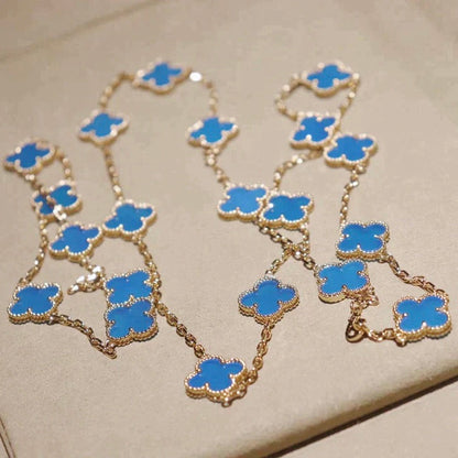 [Windsor Jewelry]CLOVER 20 MOTIFS TURQUOISE GOLD