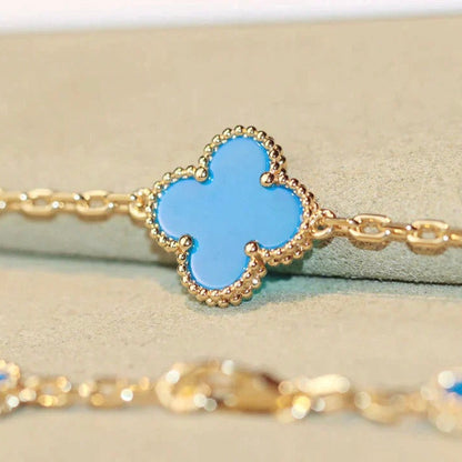 [Windsor Jewelry]CLOVER 20 MOTIFS TURQUOISE GOLD