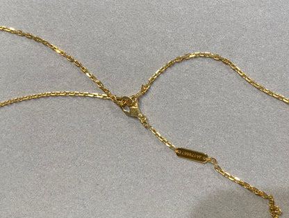 [Windsor Jewelry]CLOVER 25MM NECKLACE GOLD CARNELIAN