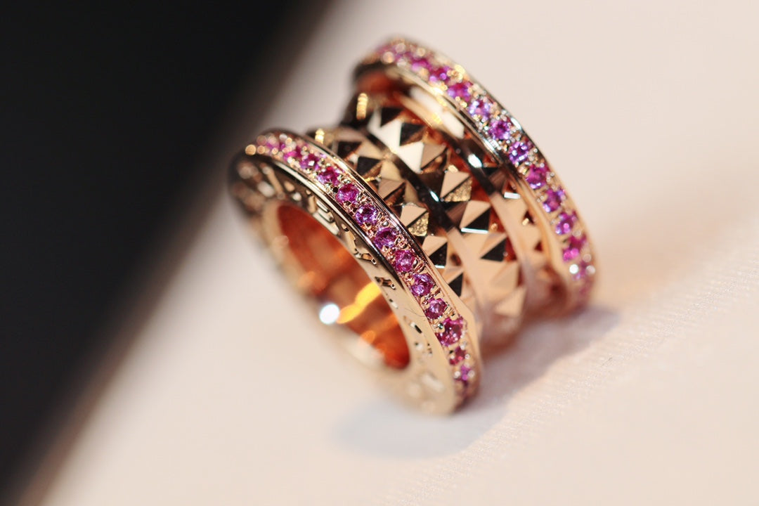 [Windsor Jewelry]ZERO 1 ROCK PINK GOLD PINK DIAMOND NECKLACE