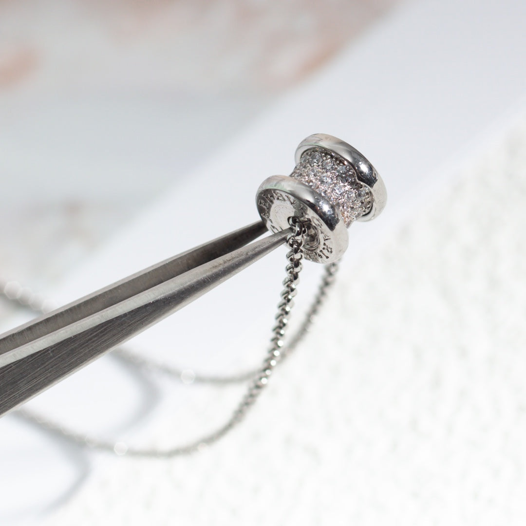 [Windsor Jewelry]ZERO 1 SILVER DIAMOND NECKLACE