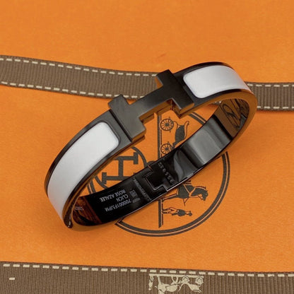 [Windsor Jewelry]H BRACELET 12MM BLACK WHITE CERAMIC