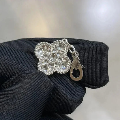 [Windsor Jewelry]CLOVER 5 MOTIFS  DIAMOND BRACELET SILVER