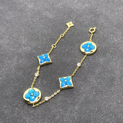 [Windsor Jewelry]STAR AND SUN TURQUOISE 4 MOTIFS 3 DIAMONDS