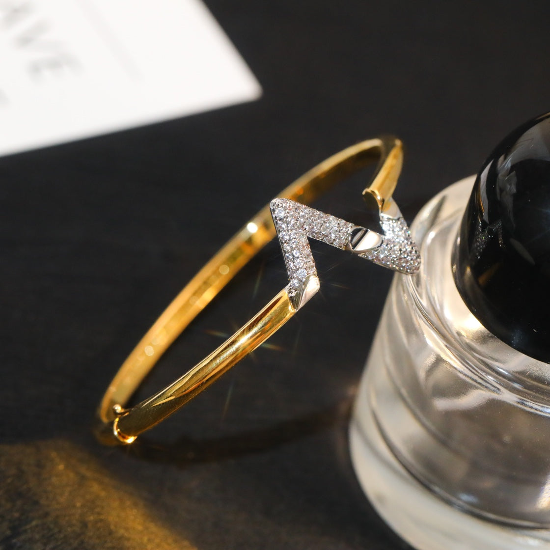[Windsor Jewelry]VOLTE UPSITE DOWN GOLD DIAMOND BRACELET