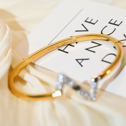 [Windsor Jewelry]VOLTE UPSITE DOWN GOLD DIAMOND BRACELET
