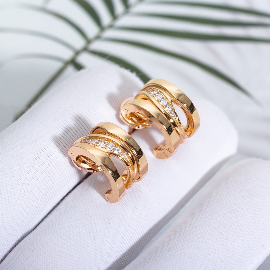 [Windsor Jewelry]ZERO 1 PINK GOLD DIAMONDS EARRINGS