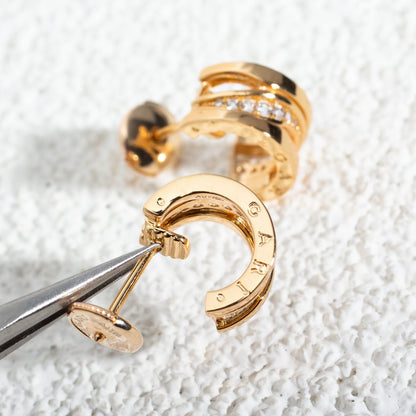 [Windsor Jewelry]ZERO 1 PINK GOLD DIAMONDS EARRINGS