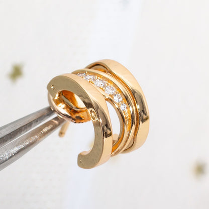 [Windsor Jewelry]ZERO 1 PINK GOLD DIAMONDS EARRINGS