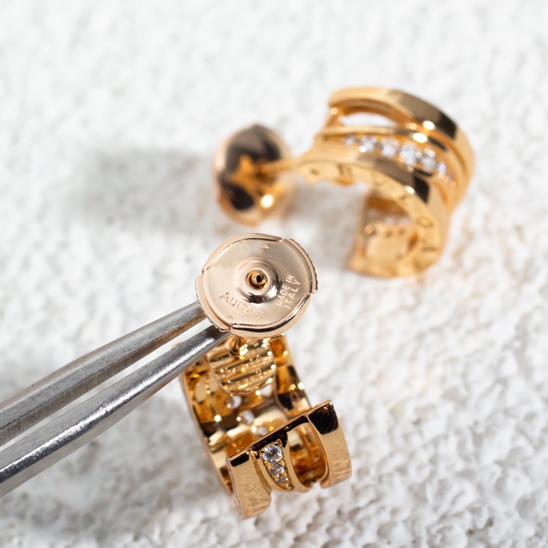 [Windsor Jewelry]ZERO 1 PINK GOLD DIAMONDS EARRINGS
