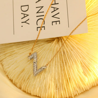 [Windsor Jewelry]VOLT SILVER DIAMOND PEDANT NECKLACE