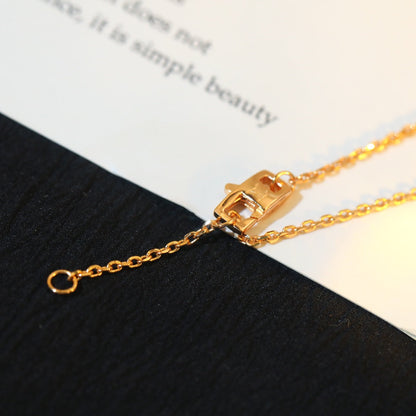 [Windsor Jewelry]STAR AND SUN DIAMOND PINK GOLD NECKLACE