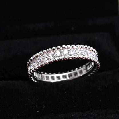 [Windsor Jewelry]PERLEE DIAMOND SILVER RING