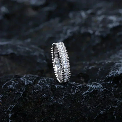 [Windsor Jewelry]PERLEE DIAMOND SILVER RING