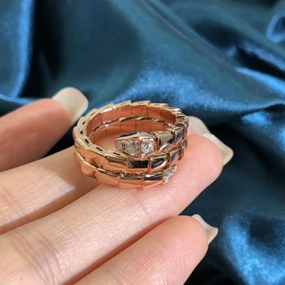 [Windsor Jewelry]SERPENTS DOUBLE ROW DIAMOND RING