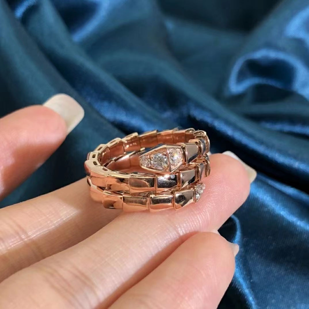 [Windsor Jewelry]SERPENTS DOUBLE ROW DIAMOND RING
