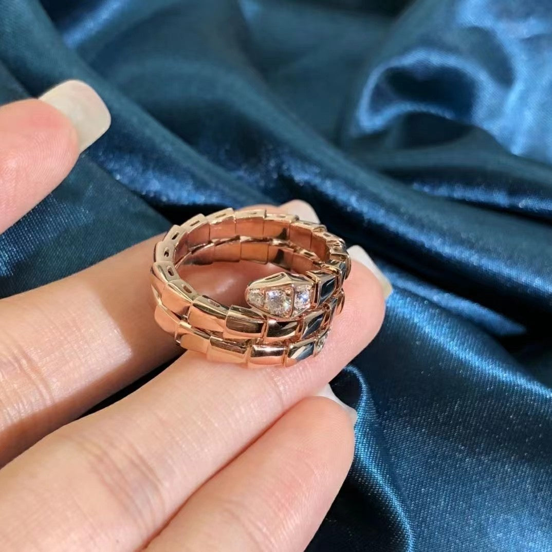 [Windsor Jewelry]SERPENTS DOUBLE ROW DIAMOND RING