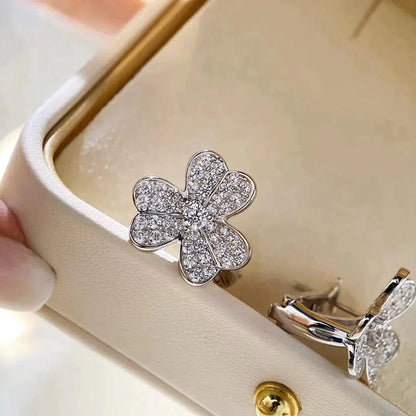 [Windsor Jewelry]CLOVER COMOS DIAMOND EARRINGS SILVER