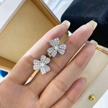 [Windsor Jewelry]CLOVER COMOS DIAMOND EARRINGS SILVER