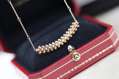 [Windsor Jewelry]CLASH PINK GOLD NECKLACE