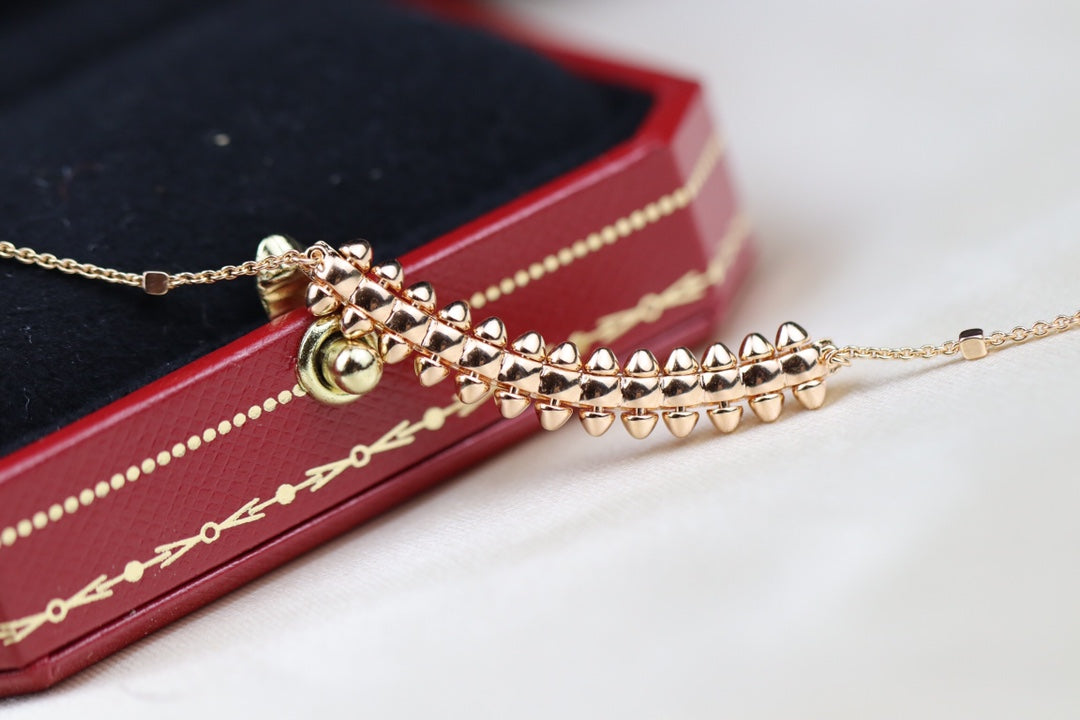 [Windsor Jewelry]CLASH PINK GOLD NECKLACE