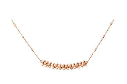 [Windsor Jewelry]CLASH PINK GOLD NECKLACE