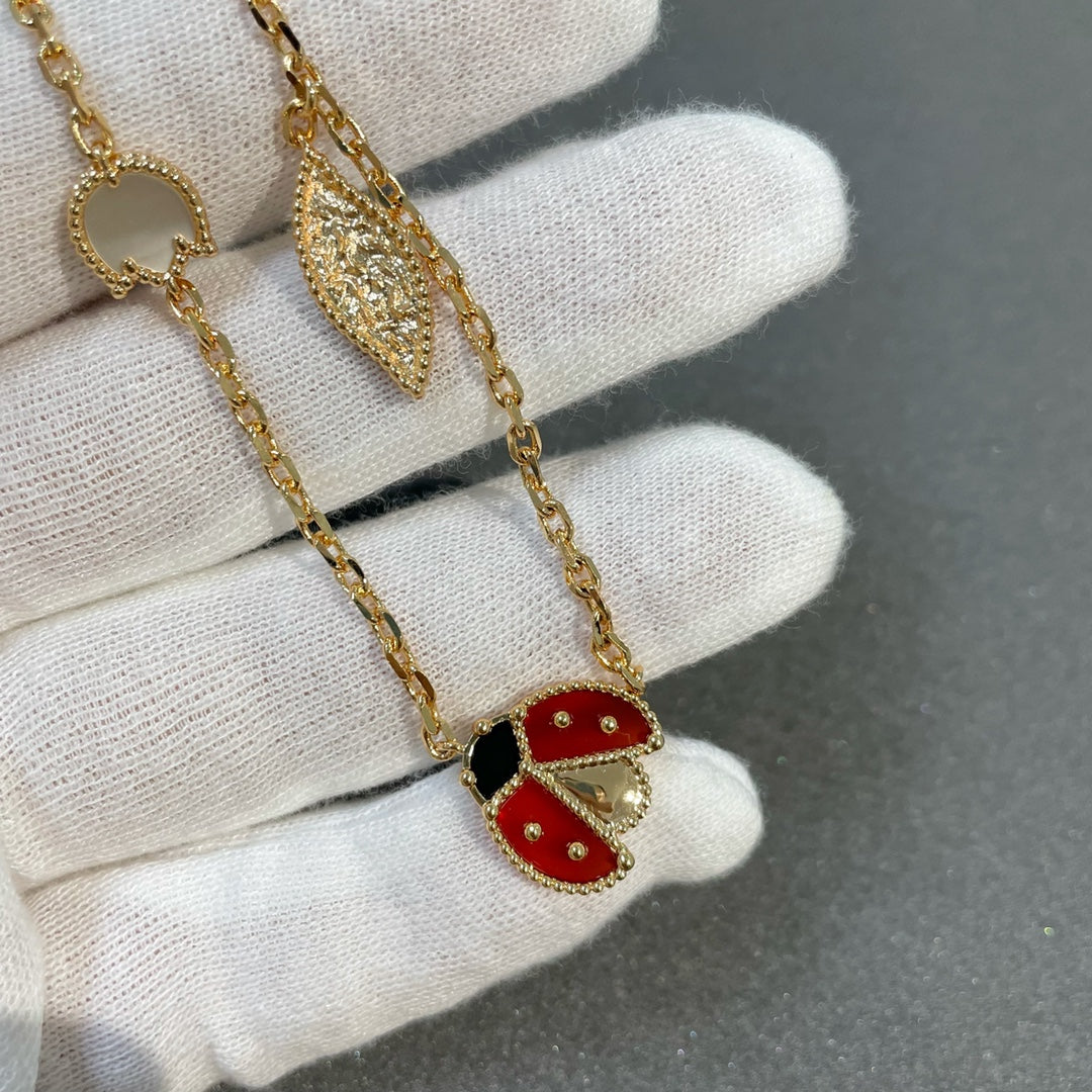 [Windsor Jewelry]LUCKY SPRING 15 MOTIFS GOLD NECKLACE