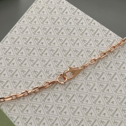[Windsor Jewelry]LUCKY SPRING 15 MOTIFS ROSE GOLD NECKLACE