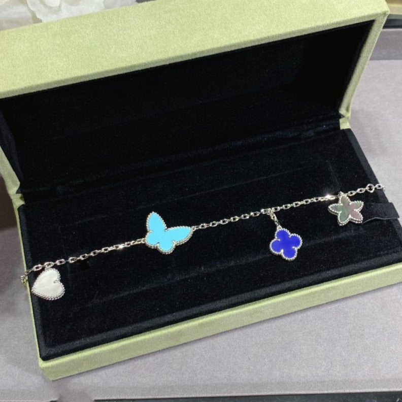 [Windsor Jewelry]LUCKY SPRING SILVER BRACELET 4 MOTIF
