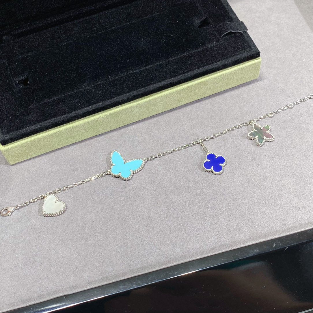 [Windsor Jewelry]LUCKY SPRING SILVER BRACELET 4 MOTIF