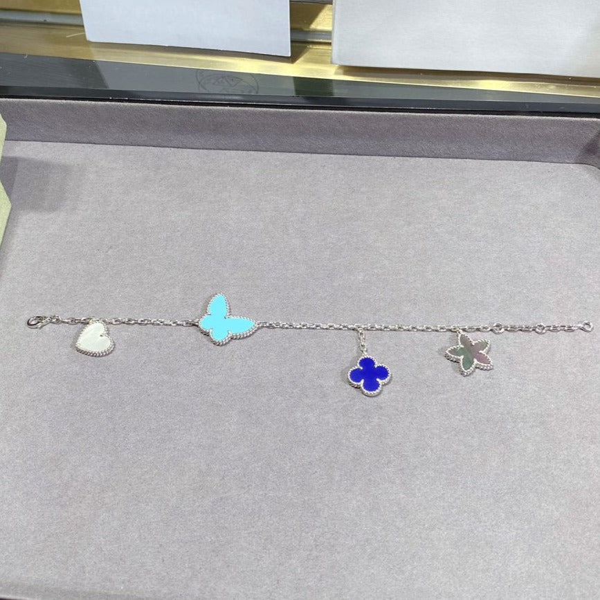 [Windsor Jewelry]LUCKY SPRING SILVER BRACELET 4 MOTIF