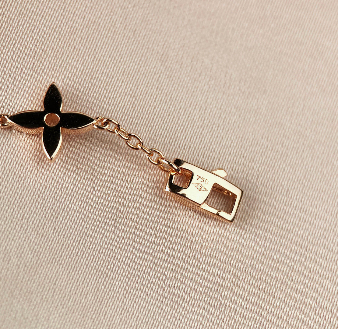 [Windsor Jewelry]STAR AND SUN 7 MOTIFS GOLD BRACELET