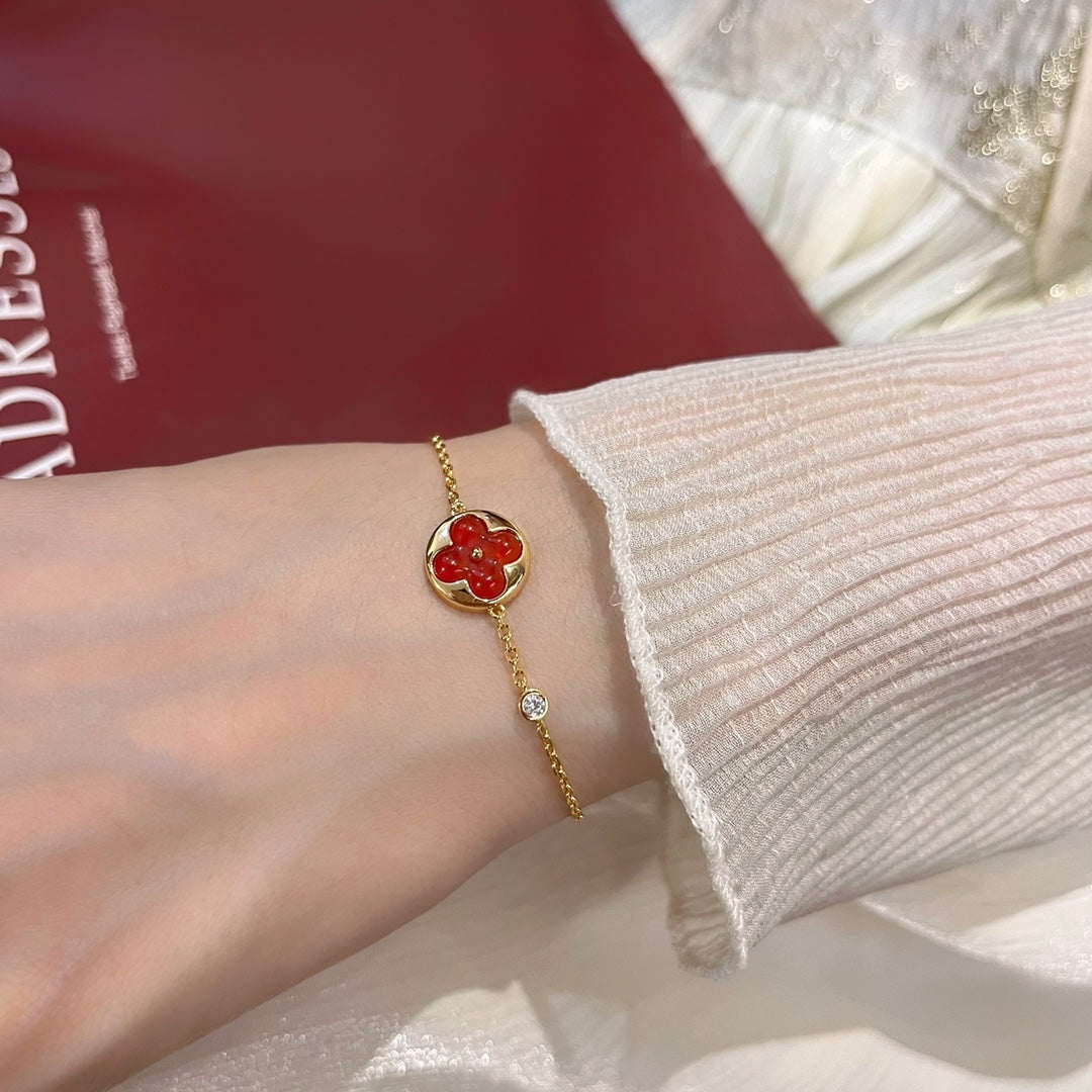 [Windsor Jewelry]SUN PEDANT CARNELIAN BRACELET
