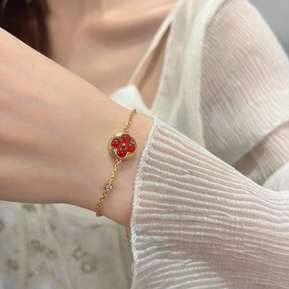 [Windsor Jewelry]SUN PEDANT CARNELIAN BRACELET