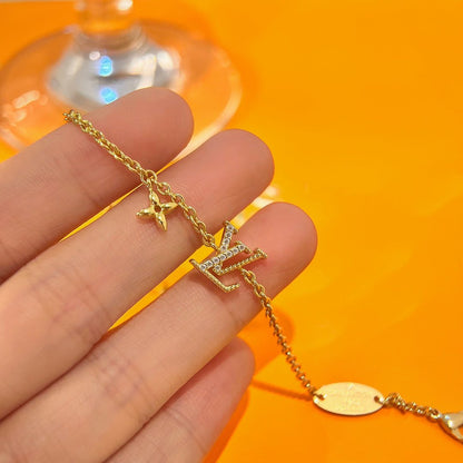[Windsor Jewelry]LOGO STAR MOTIF GOLD BRACELET