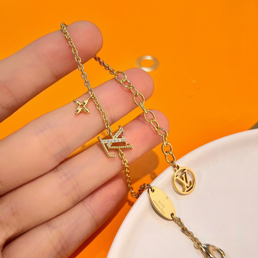 [Windsor Jewelry]LOGO STAR MOTIF GOLD BRACELET