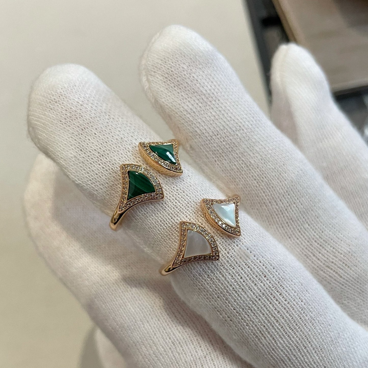 [Windsor Jewelry]DREAM MOP DIAMOND OPEN RING