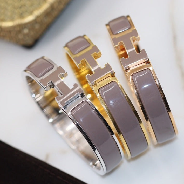 [Windsor Jewelry]H BRACELET 12MM BROWN