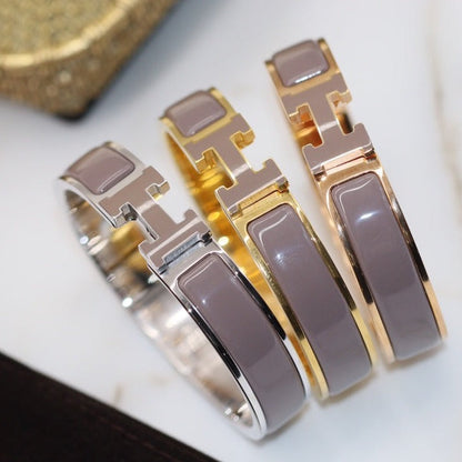 [Windsor Jewelry]H BRACELET 12MM BROWN