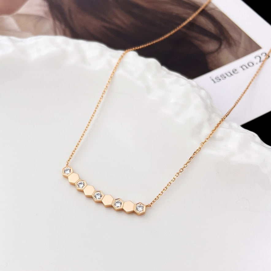 [Windsor Jewelry]BEE MY LOVE DIAMOND NECKLACE