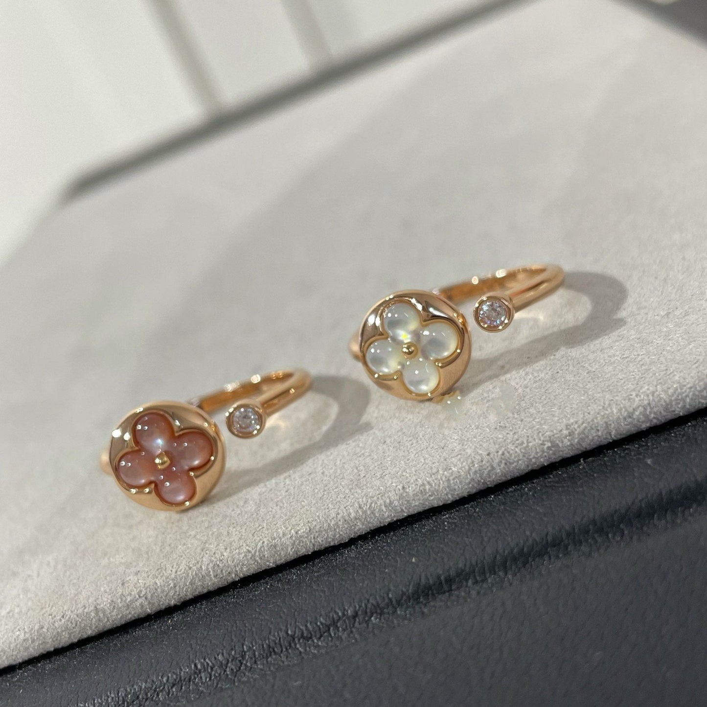 [Windsor Jewelry]SUN 1 DIAMOND PINK MOP RING