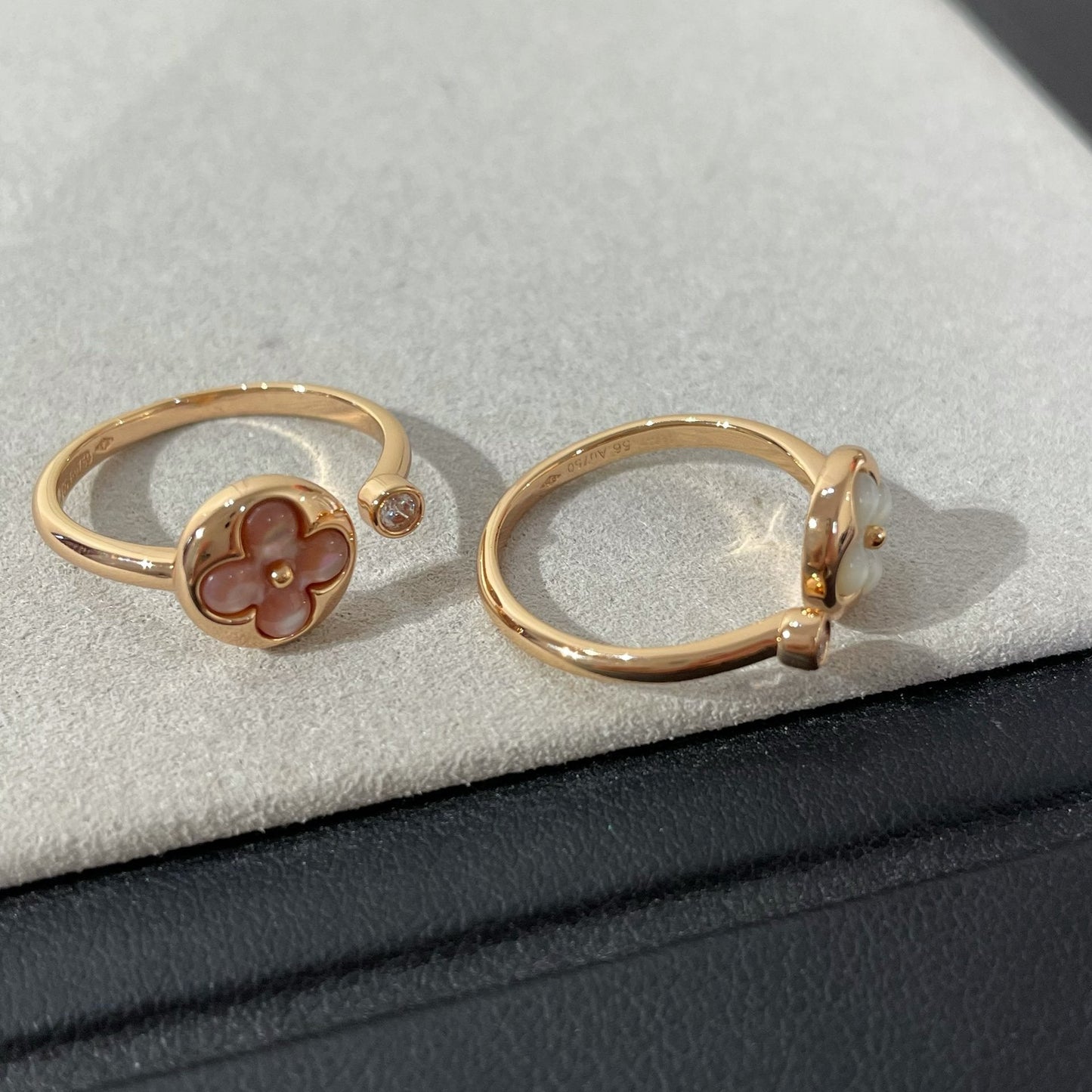 [Windsor Jewelry]SUN 1 DIAMOND PINK MOP RING