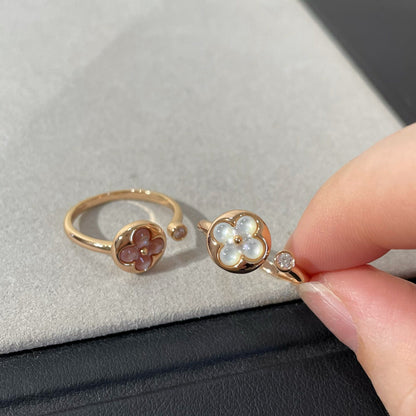 [Windsor Jewelry]SUN 1 DIAMOND PINK MOP RING