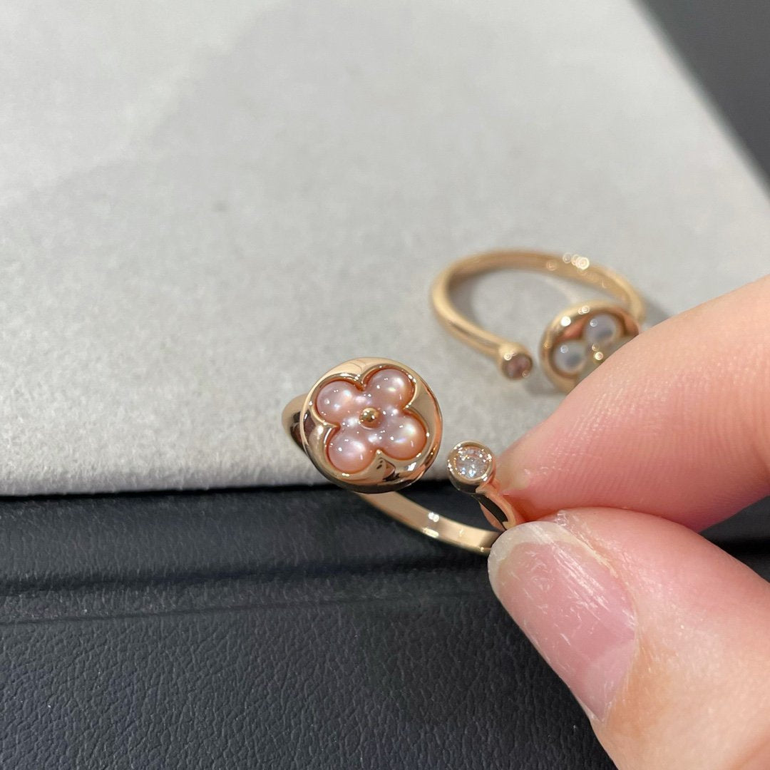 [Windsor Jewelry]SUN 1 DIAMOND PINK MOP RING