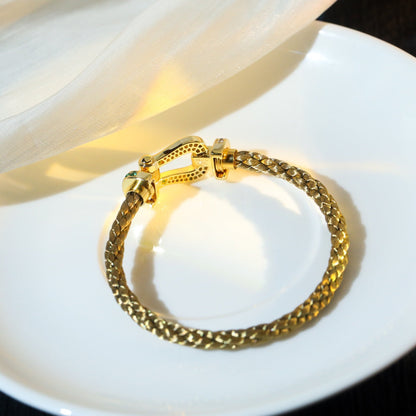 [Windsor Jewelry]FORCE 10 GOLD GREEN DIAMOND PAVED