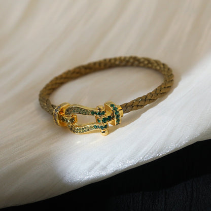 [Windsor Jewelry]FORCE 10 GOLD GREEN DIAMOND PAVED