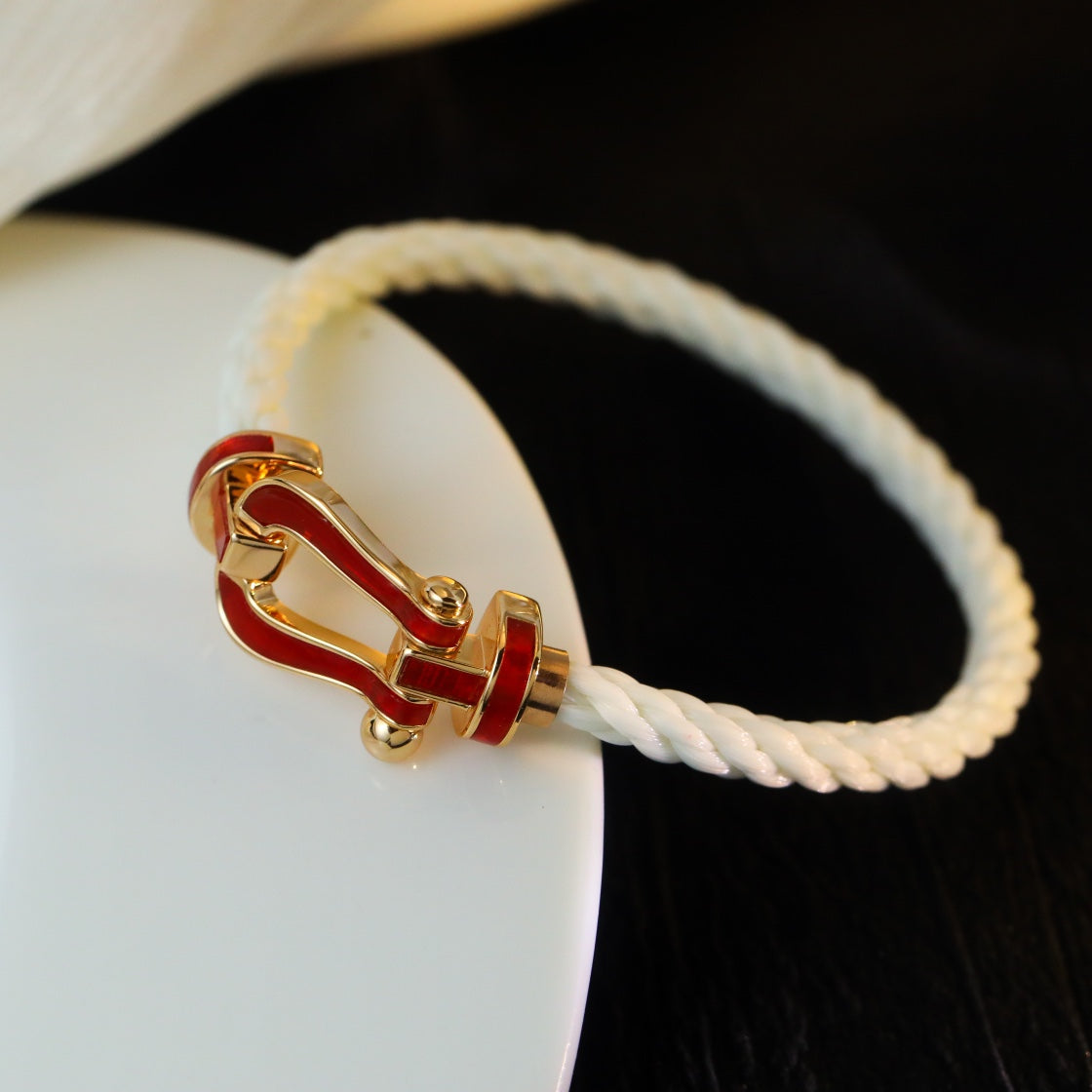 [Windsor Jewelry]FORCE 10 WHITE TEXTILE DIAMOND PAVED