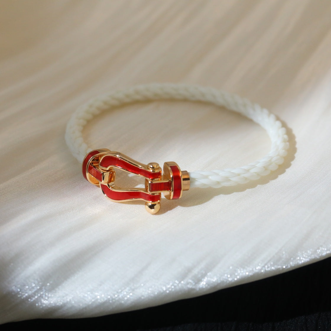 [Windsor Jewelry]FORCE 10 WHITE TEXTILE DIAMOND PAVED