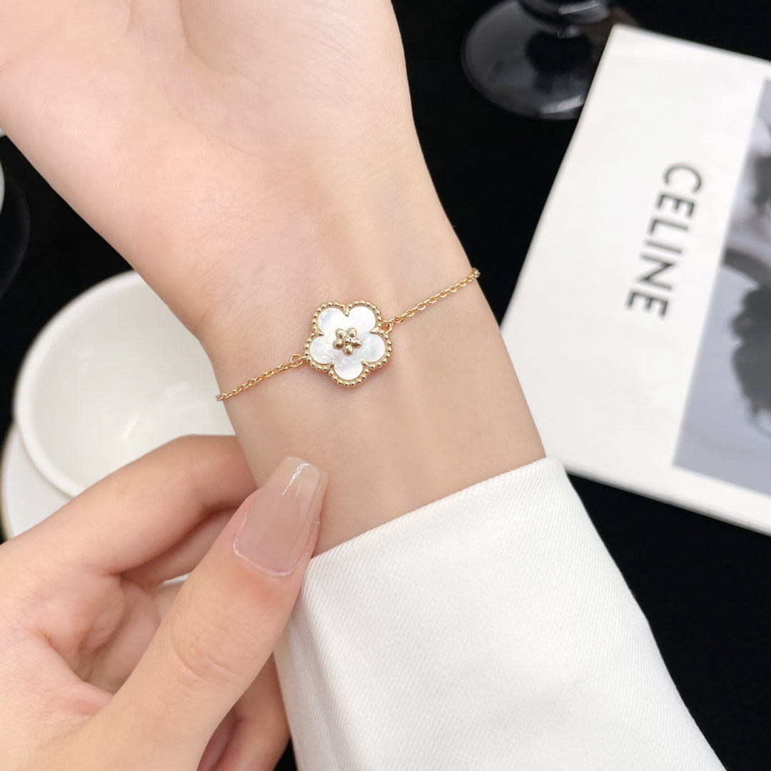 [Windsor Jewelry]LUCKY SPRING ROSE GOLD MOP BRACELET